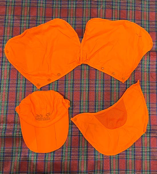 کلاه کوهنوردی جک ولف اسکین (نارنجی شبرنگی) مدل APP-229(ویژه اربعین)